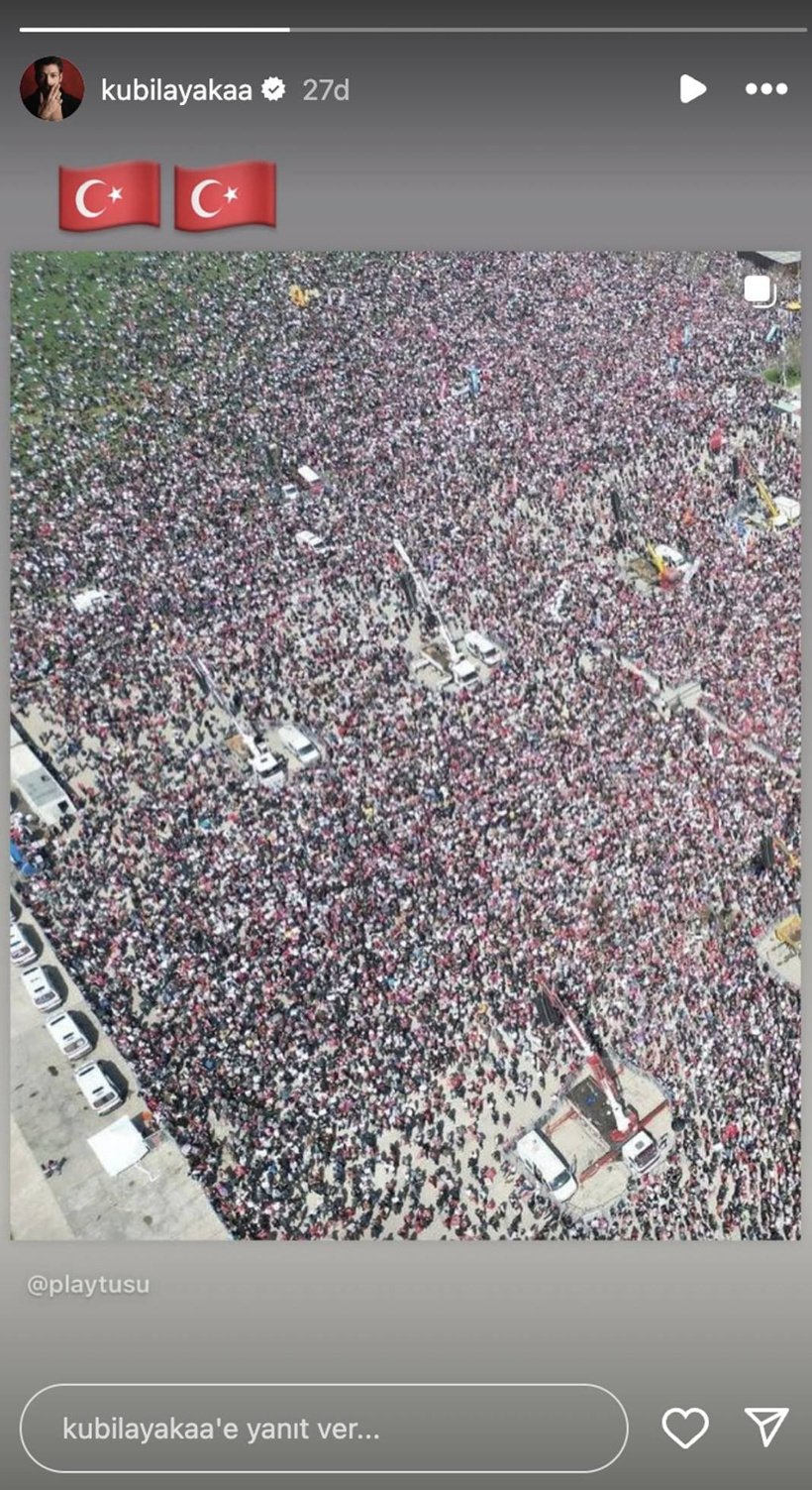 İstanbul'daki dev mitingde ünlüler de yer aldı: Sosyal medyada destek paylaşımları yağdı - Fotoğraf: 7